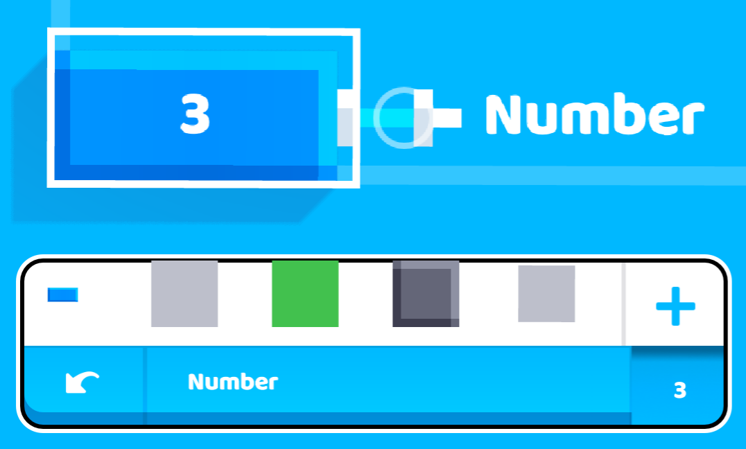 Changing the value of a number block